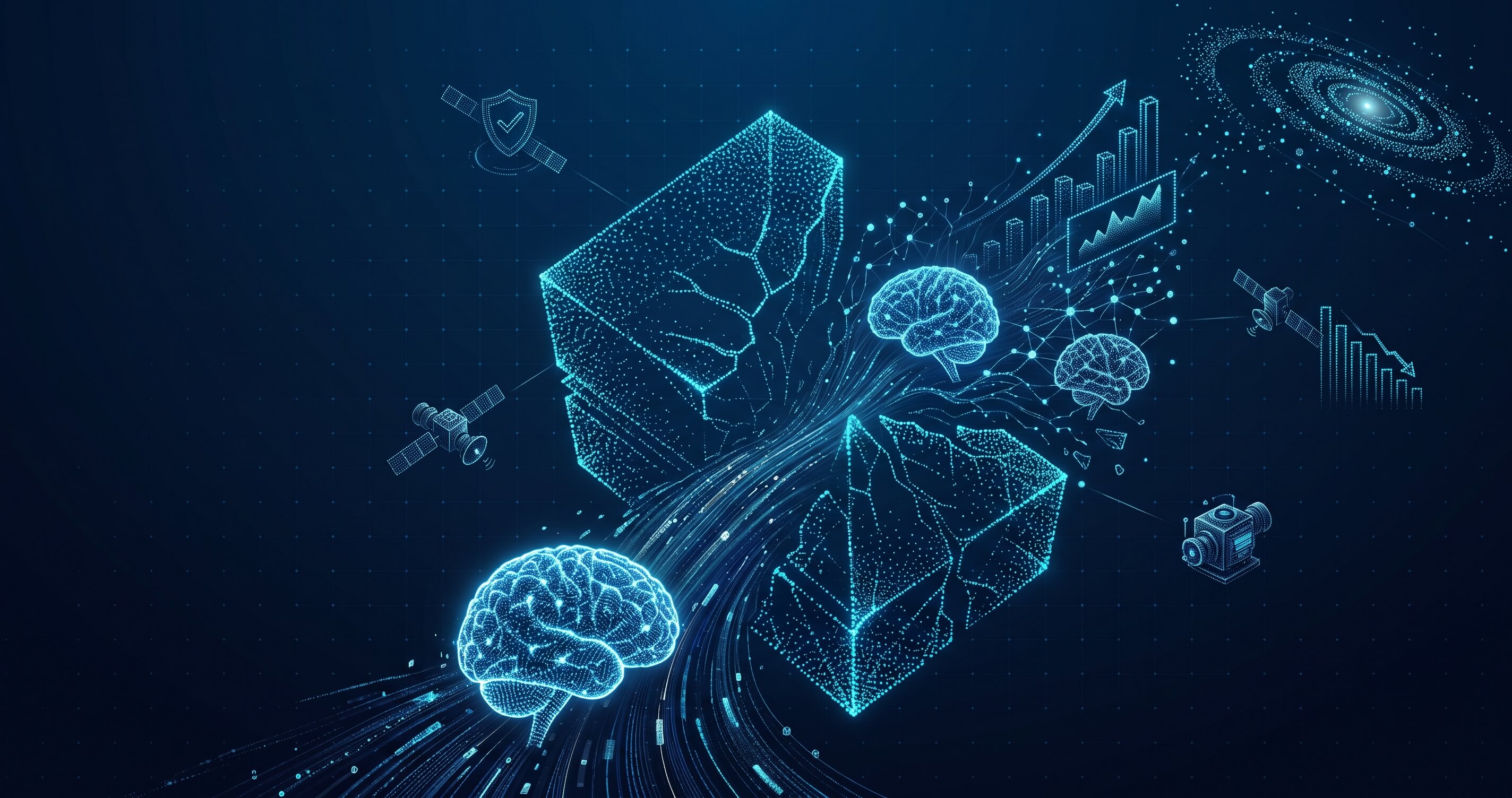 Enterprise AI marketing analytics benchmark dashboard and disruption data charts