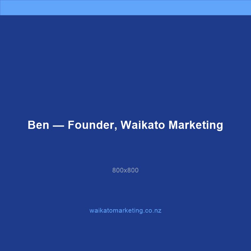 Ben, Waikato Marketing